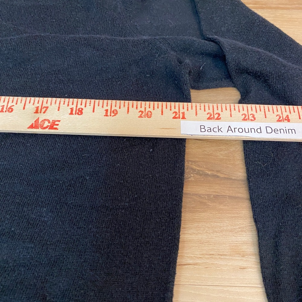 Banana Republic V-Neck Sweater Mens Large Soft Knit Pullover Classic Black - Picture 7 of 8